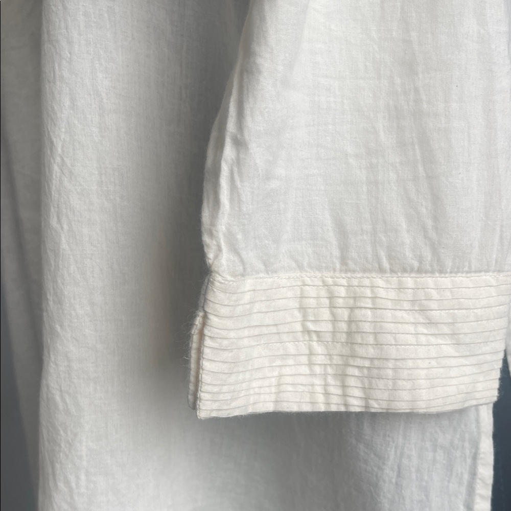 Anokhi White Women's Tunic Top 100% Cotton - Picture 6 of 8